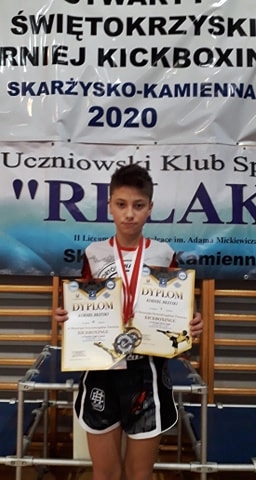 Kornel Brzyski z Adamówki zdobył złoty i srebrny medal