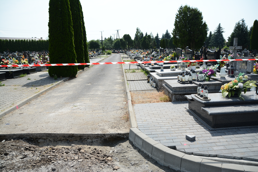Zakończono pierwsze prace związane z rozbudową nowego cmentarza