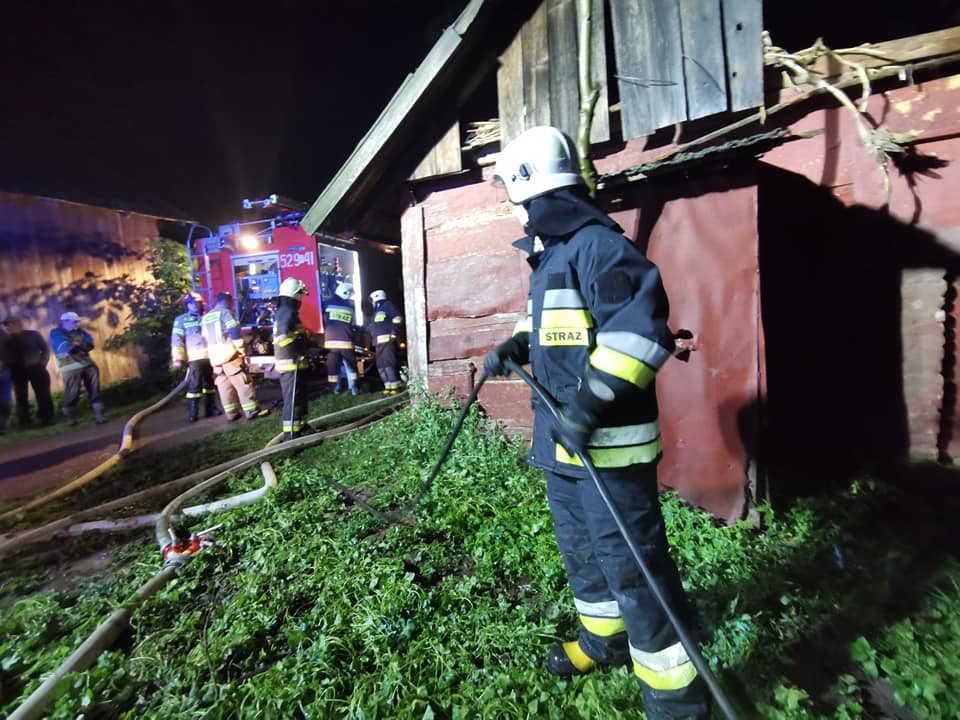 Pożar domu w Urzejowicach