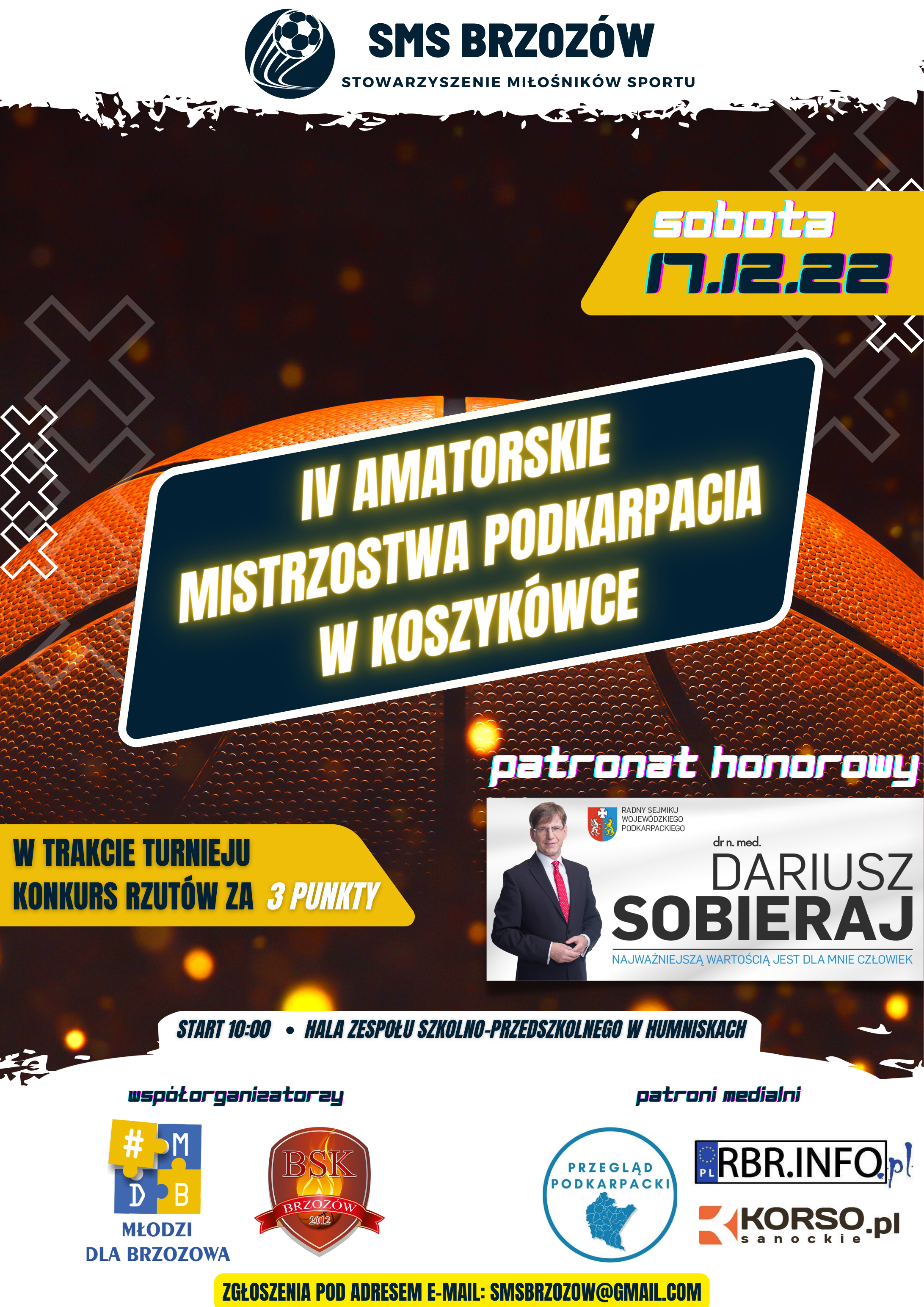 Amatorskie Mistrzostwa Podkarpacia w Koszykówce powracają do Brzozowa!
