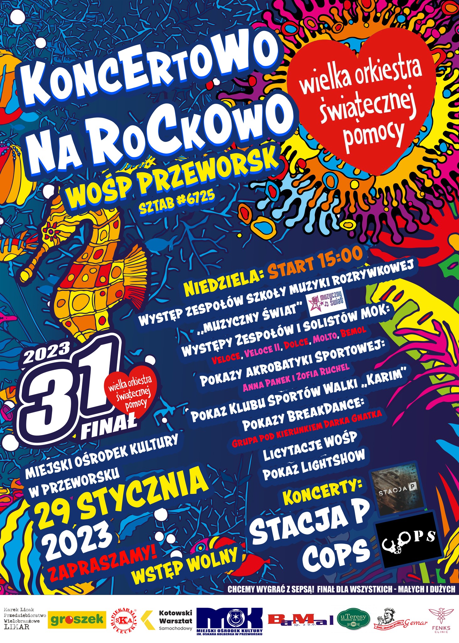 Koncertowo Na Rockowo – WOŚP 2023 Przeworsk