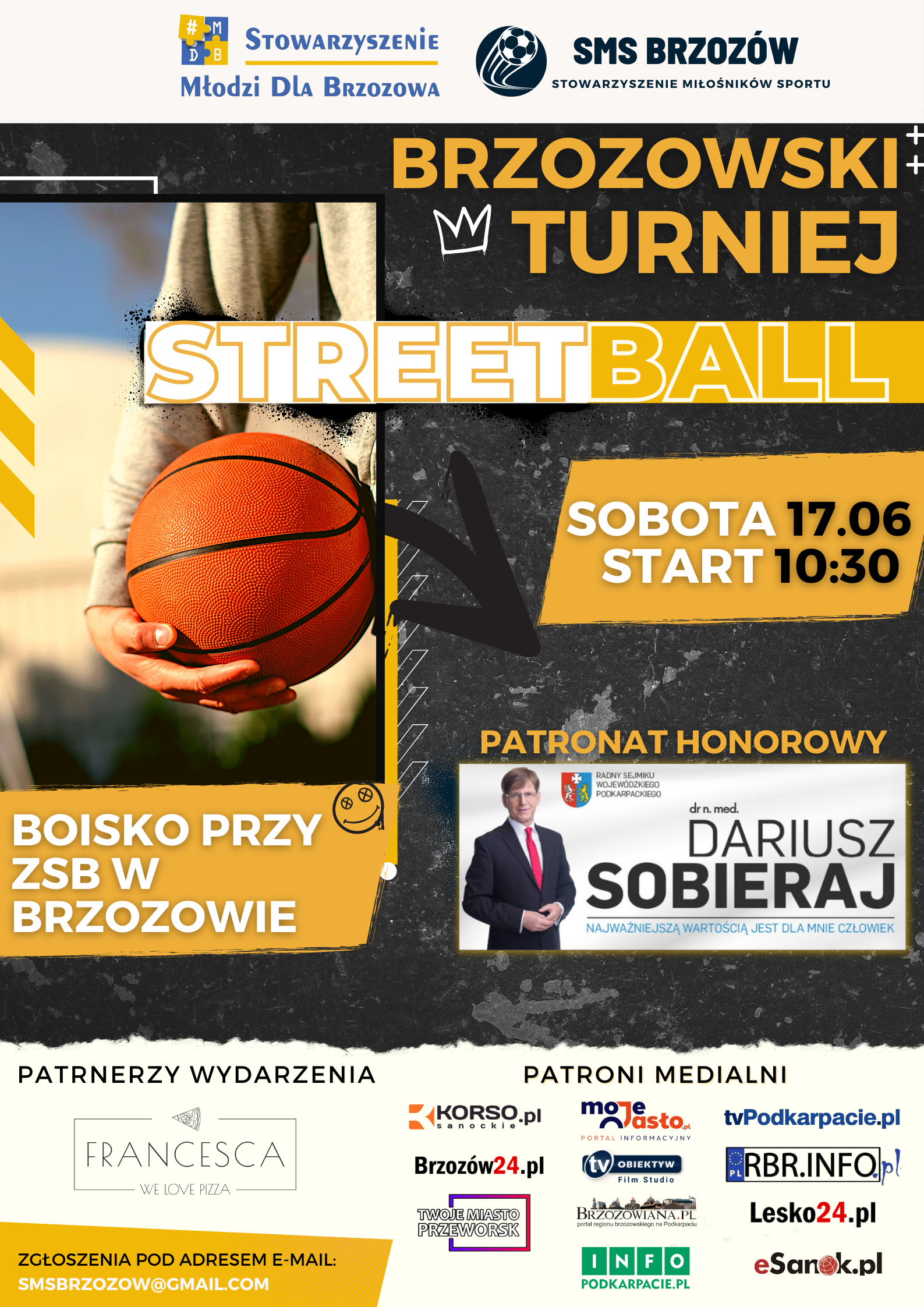 Portal „Twoje Miasto Przeworsk” patronem medialnym Turnieju STREETBALL w Brzozowie