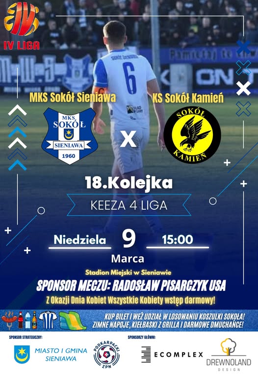 Inauguracja rundy wiosennej w Sieniawie! Sokół Sieniawa kontra Sokół Kamień