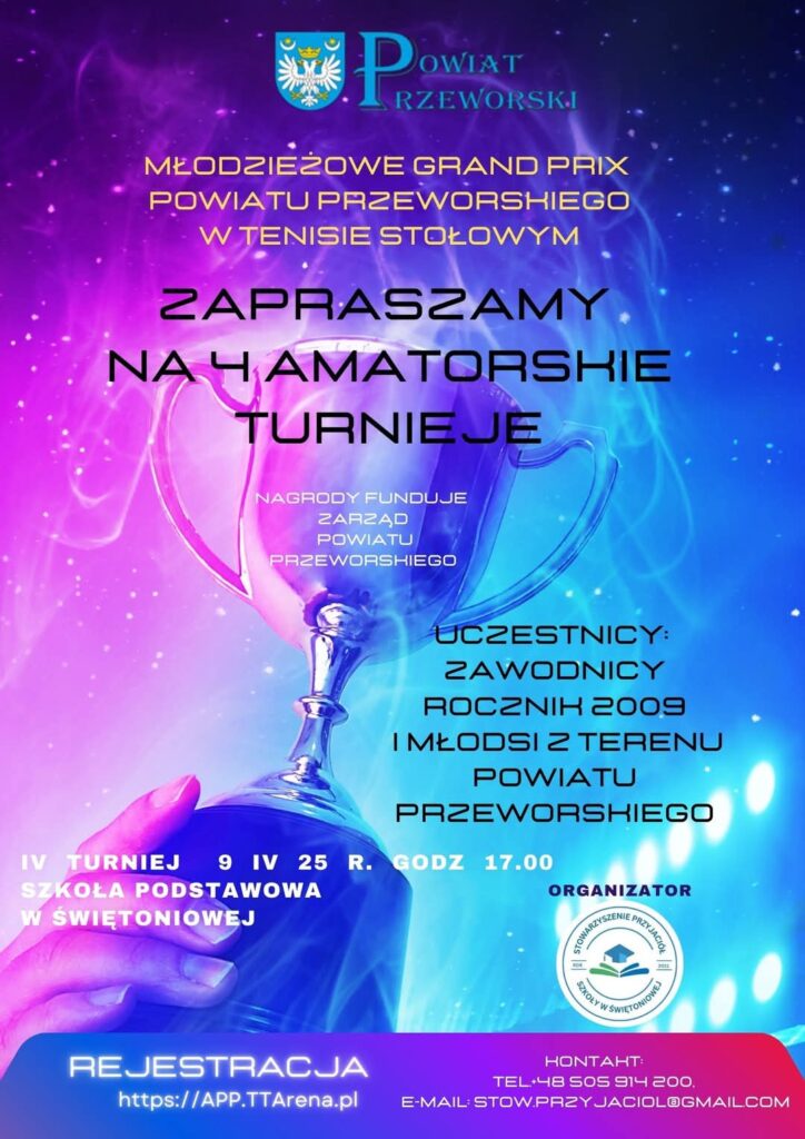 Młodzi mistrzowie tenisa stołowego po raz kolejny zmierzą się w Świętoniowej 1 Młodzi mistrzowie tenisa stołowego po raz kolejny zmierzą się w Świętoniowej