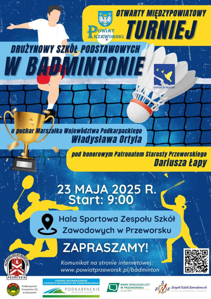 Powiat Przeworski Zaprasza Na Drużynowy Otwarty Turniej Szkół Podstawowych W Badmintonie 1 Powiat Przeworski Zaprasza Na Drużynowy Otwarty Turniej Szkół Podstawowych W Badmintonie