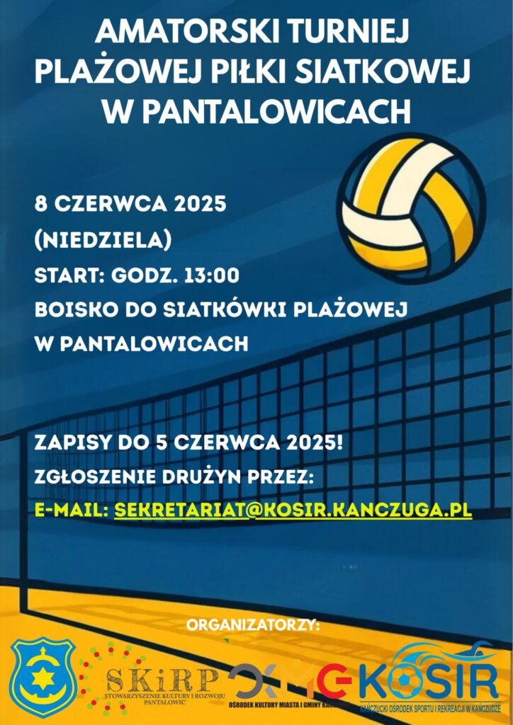 Siatkarska gorączka w Pantalowicach! Zapisz drużynę na amatorski turniej plażówki!