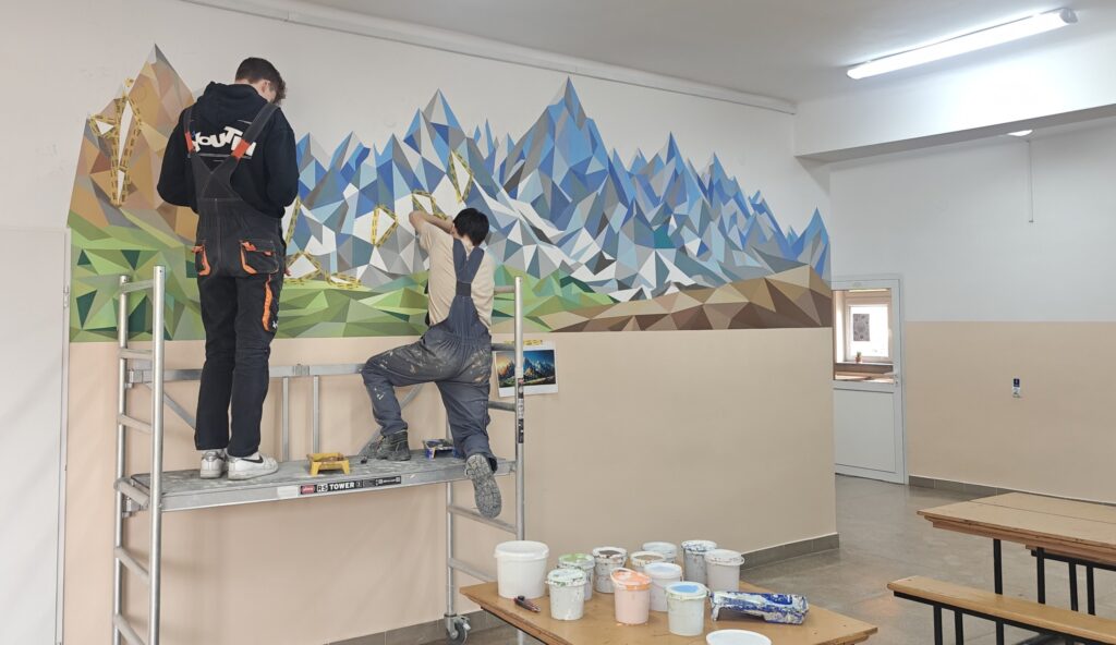 Uczniowie Zsz Przeworsk Stworzyli Górską Panoramę Na Szkolnych Korytarzach 1 Uczniowie Zsz Przeworsk Stworzyli Górską Panoramę Na Szkolnych Korytarzach