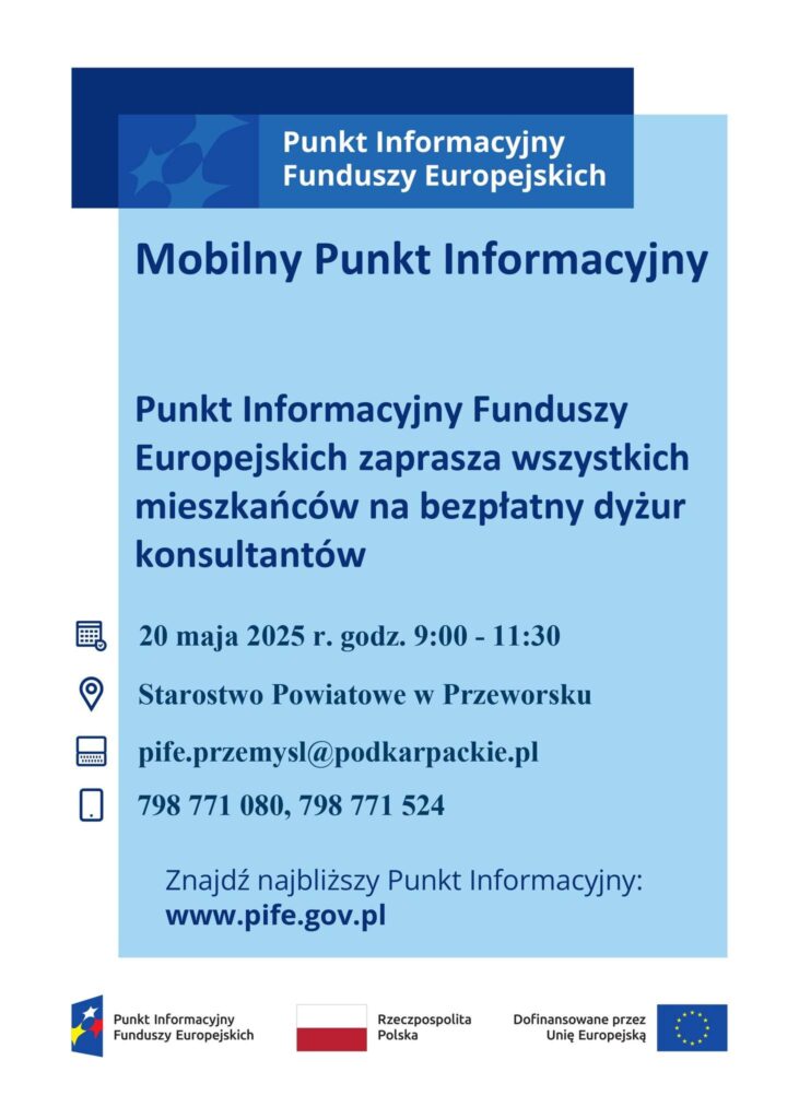 Bezpłatne Konsultacje Z Funduszy Europejskich Dla Mieszkańców Powiatu Przeworskiego
