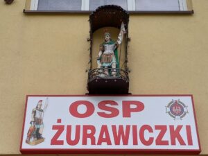 Figura św. Floriana w OSP Żurawiczki