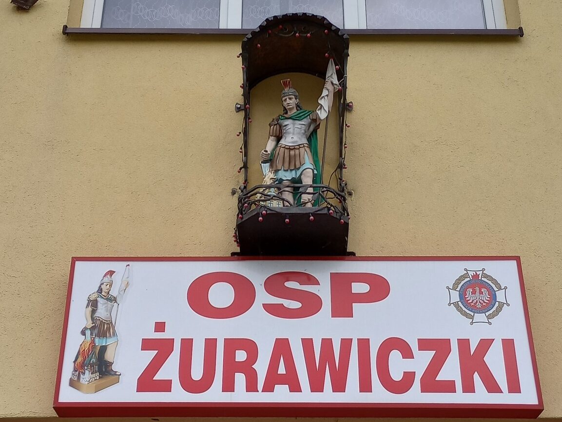 Figura Św. Floriana W Osp Żurawiczki