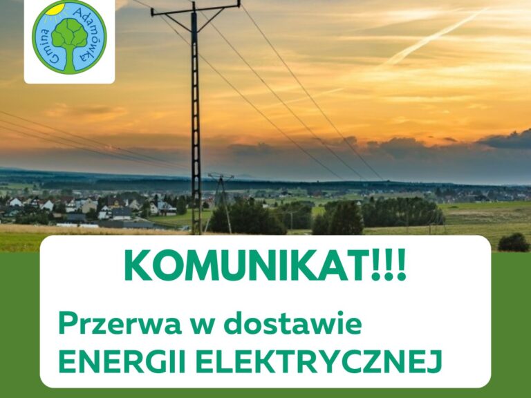 Gmina Adamówka. Planowane przerwy w dostawie prądu od 29 maja. Sprawdź, gdzie i kiedy!