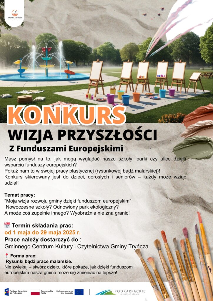 Namaluj Przyszłość Swojej Gminy! Konkurs Plastyczny Z Nagrodami W Tryńczy