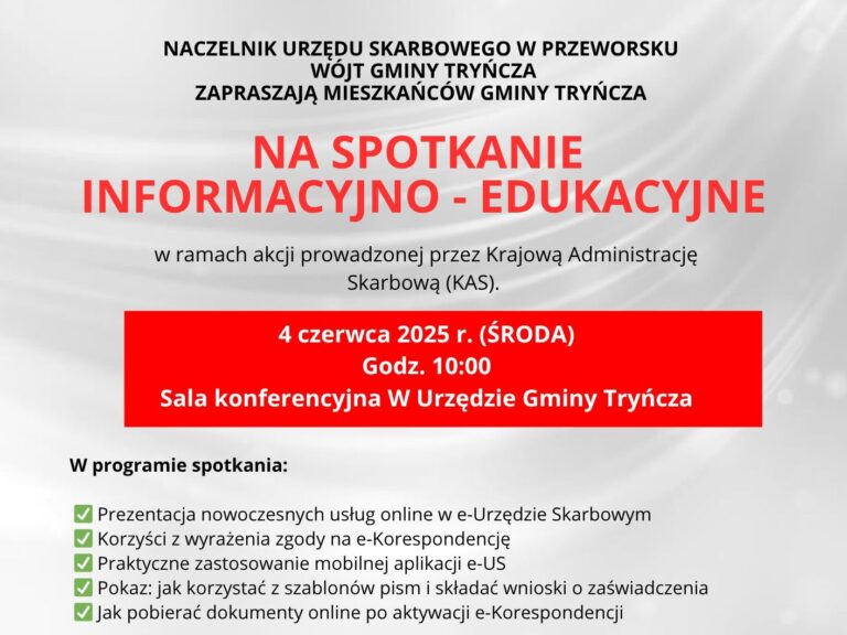 spotkanie informacyjne w tryńczy