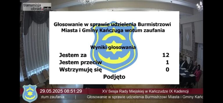 wotum zaufania kańczuga