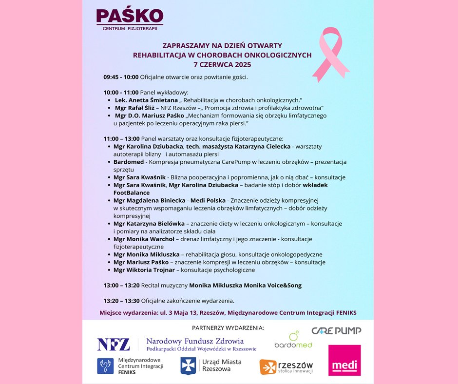 Masz Pytania o Rehabilitację Onkologiczną? Eksperci Czekają na Dniu Otwartym w Rzeszowie