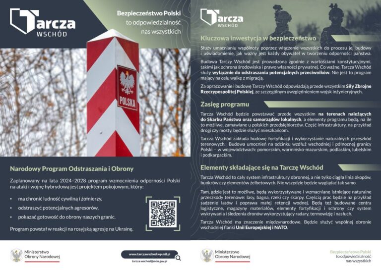 "Tarcza Wschód" Dla Bezpieczeństwa Polski i Regionu. Gmina Gać Dzieli Się Ważnymi Informacjami