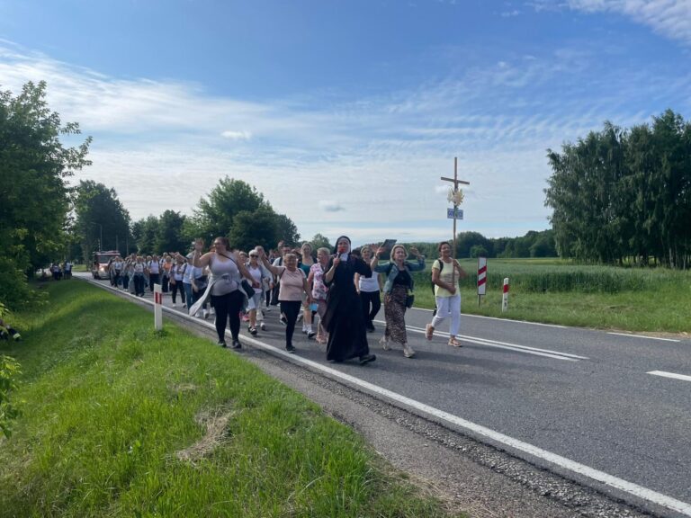 Pielgrzymi z Tryńczy i Gorzyc dotarli pieszo do Leżajska