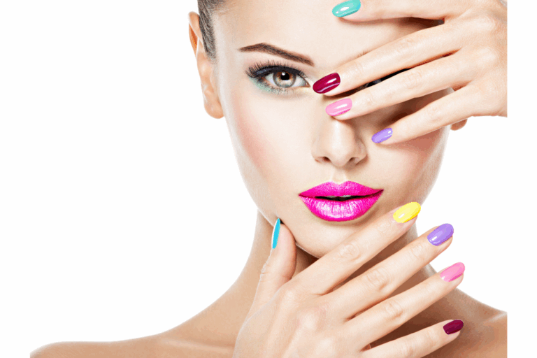 kolorowy manicure