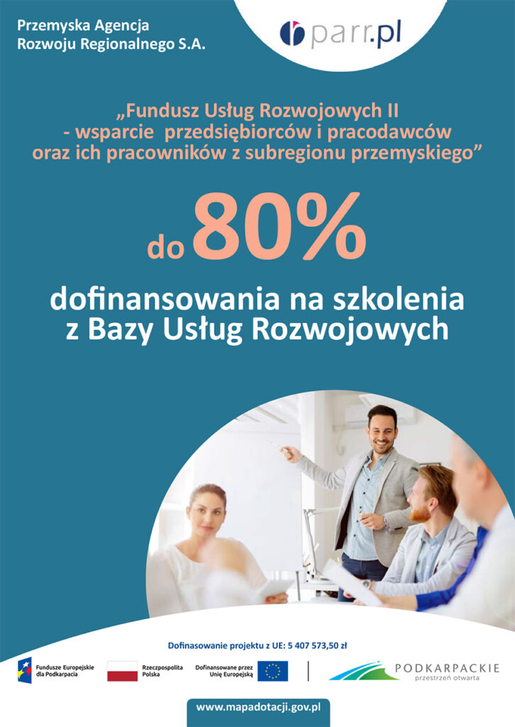 Nawet 80% dofinansowania na kursy i szkolenia. PARR ogłasza nabór w ramach Funduszu Usług Rozwojowych II 1 518252192 122136395504416608 9209915277404022272 n