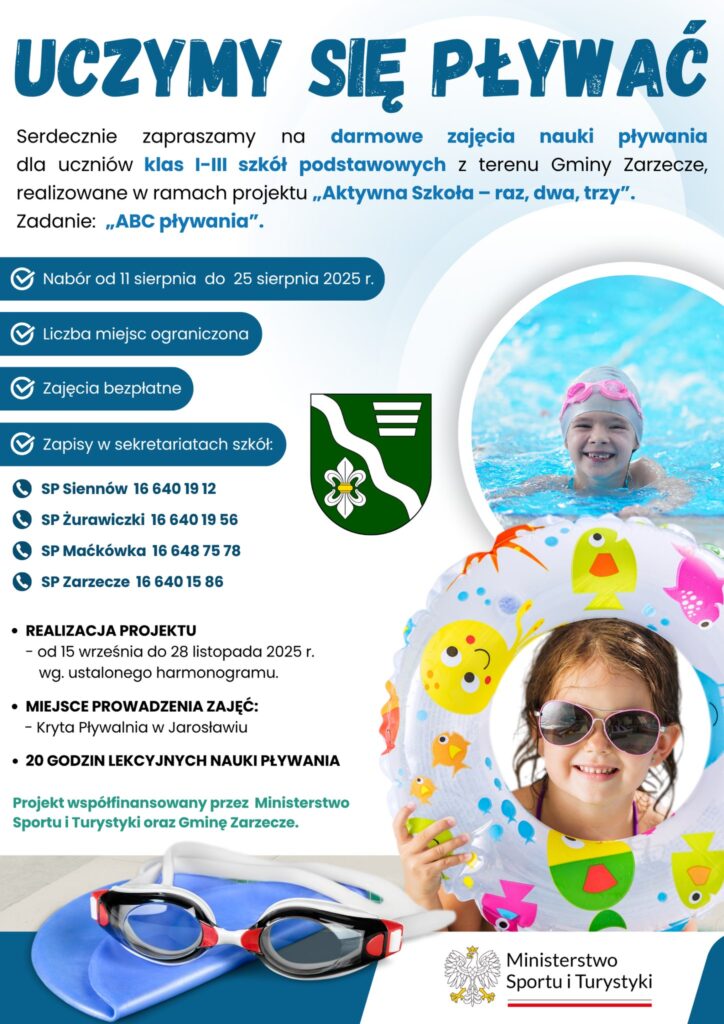 Gmina Zarzecze organizuje darmowe zajęcia nauki pływania dla uczniów klas I-III 1 528831512 1066742012274462 4733260255379162321 n