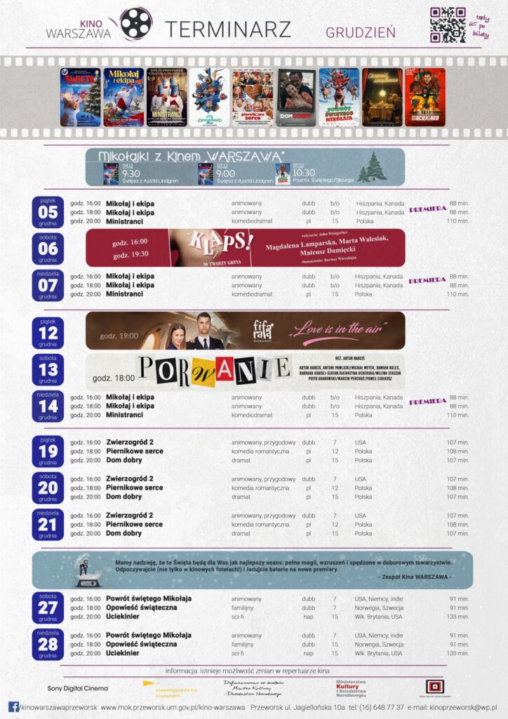 Przeworsk. Mikołaj, Grey I Zwierzogród, Czyli Filmowy Grudzień W Kinie &Quot;Warszawa&Quot;. Sprawdź Repertuar 1 Kino Grudzien