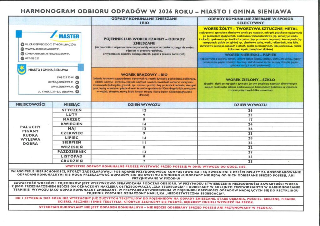 Sieniawa. Umowa Na Odbiór Śmieci Podpisana. Znamy Harmonogram Na 2026 Rok 4 608175533 1267215975433672 3932459262975746716 N