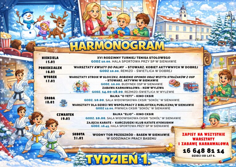 ferie sieniawa tydz 1