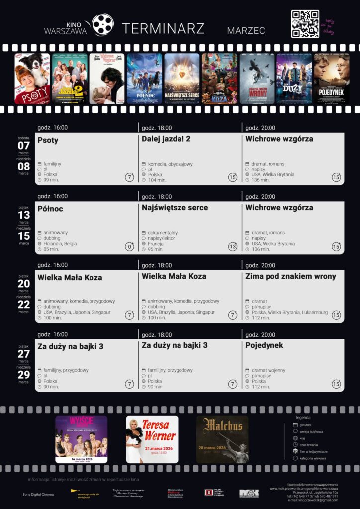 Marzec W Kinie Warszawa. Filmowe Hity I Wielkie Gwiazdy Na Przeworskiej Scenie 1 Marzec W Kinie Warszawa. Filmowe Hity I Wielkie Gwiazdy Na Przeworskiej Scenie