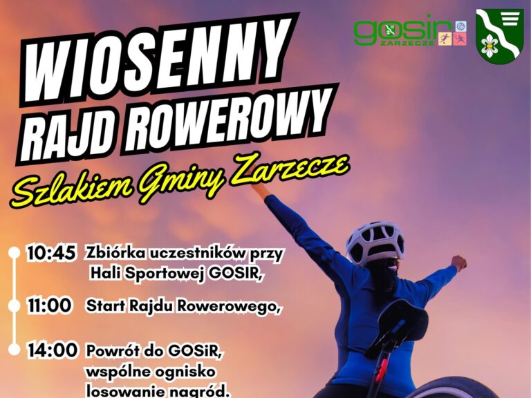 Wiosenny Rajd Rowerowy w Zarzeczu 2026