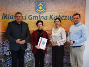 Spotkanie w Urzędzie Miasta i Gminy w Kańczudze z udziałem Małgorzaty Pilch, przewodniczącej Powiatowej Rady Kół Gospodyń Wiejskich w Przeworsku