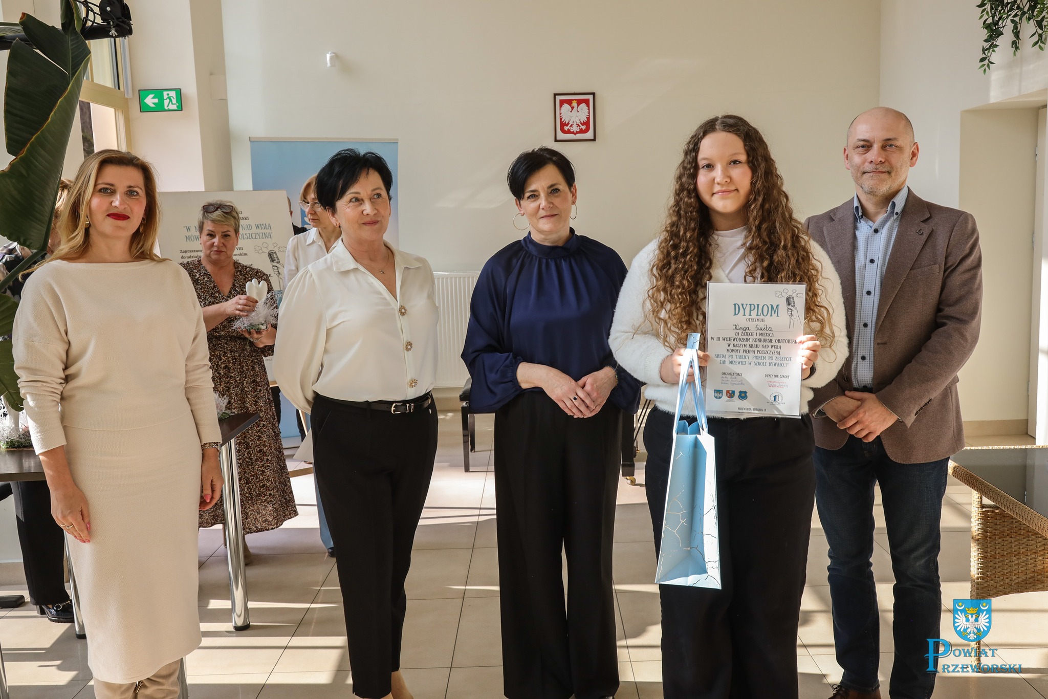 Uczestnicy Iii Wojew&oacute;dzkiego Konkursu Oratorskiego W Oranżerii Muzeum W Przeworsku