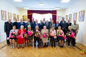 Uroczystość Złotych Godów dla par z gminy Jawornik Polski w Zespole Pałacowo-Parkowym w Hadlach Szklarskich.