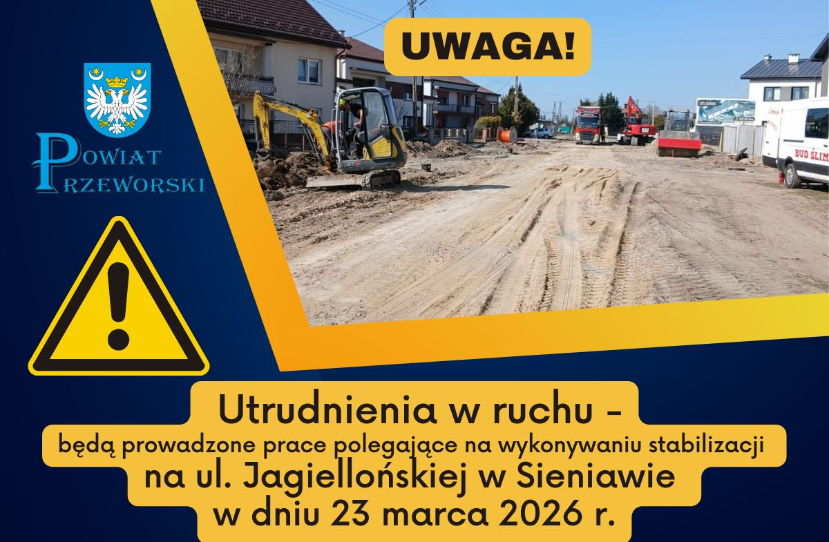 Prace Drogowe Na Ulicy Jagiellońskiej W Sieniawie &ndash; Stabilizacja Nawierzchni