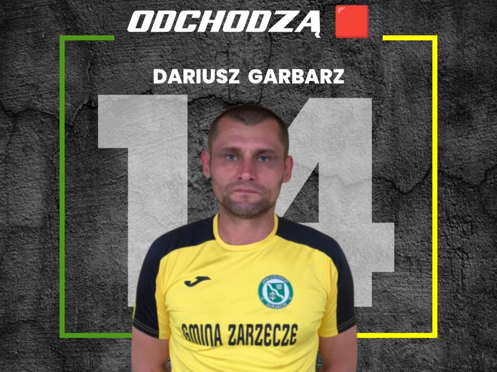 Dariusz Garbarz odchodzi z GKS GPR Zarzecze