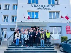Spotkanie uczestników Centrum Integracji Społecznej w Adamówce z władzami gminy i instytucjami
