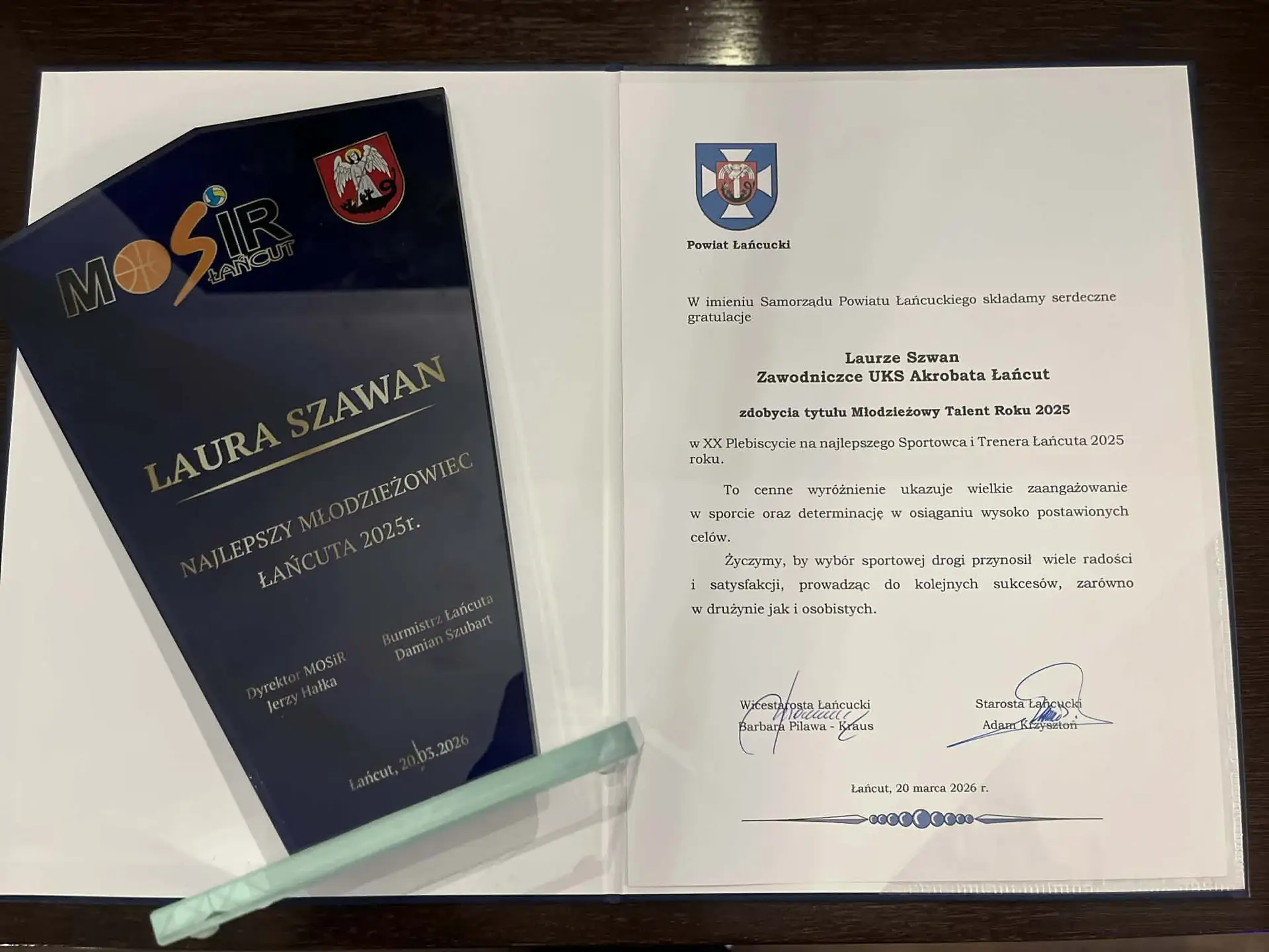 Lokalna Gazeta Internetowa 7 Xx Plebiscyt Na Najlepszego Sportowca Łańcuta 2025R Laura Szawan