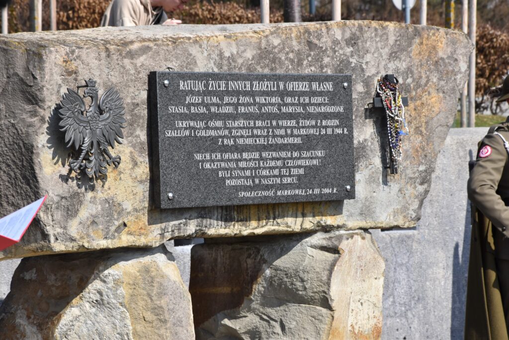 Pamięć O Sprawiedliwych. Uroczystości W Markowej Z Udziałem Przedstawiciela Gminy Gać