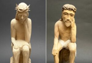 Rzeźba Chrystusa Frasobliwego ze zbiorów Muzeum w Przeworsku