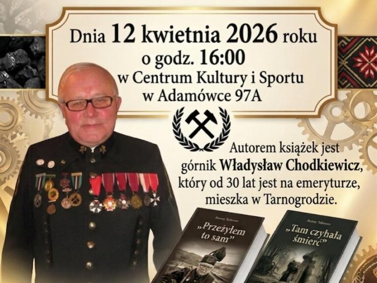 Spotkania autorskie z górnikiem Władysławem Chodkiewiczem w Adamówce