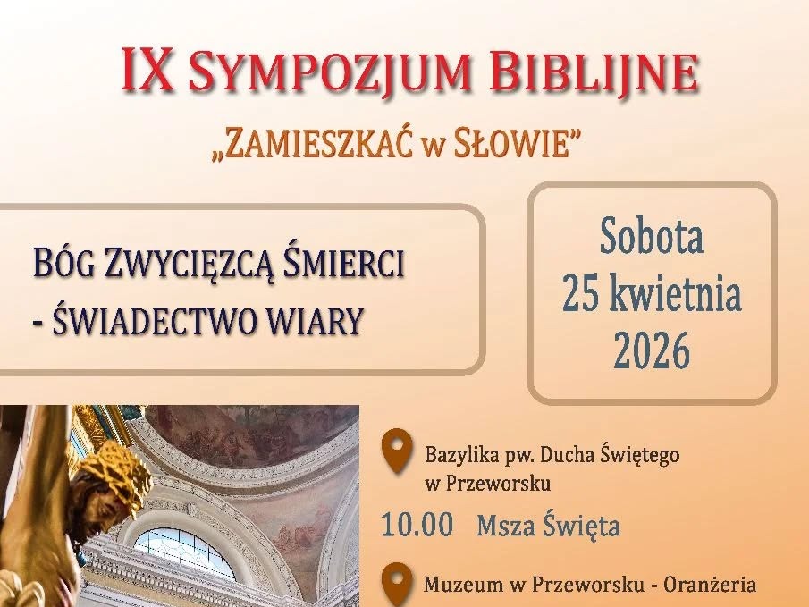 Ix Sympozjum Biblijne W Przeworsku Już 25 Kwietnia