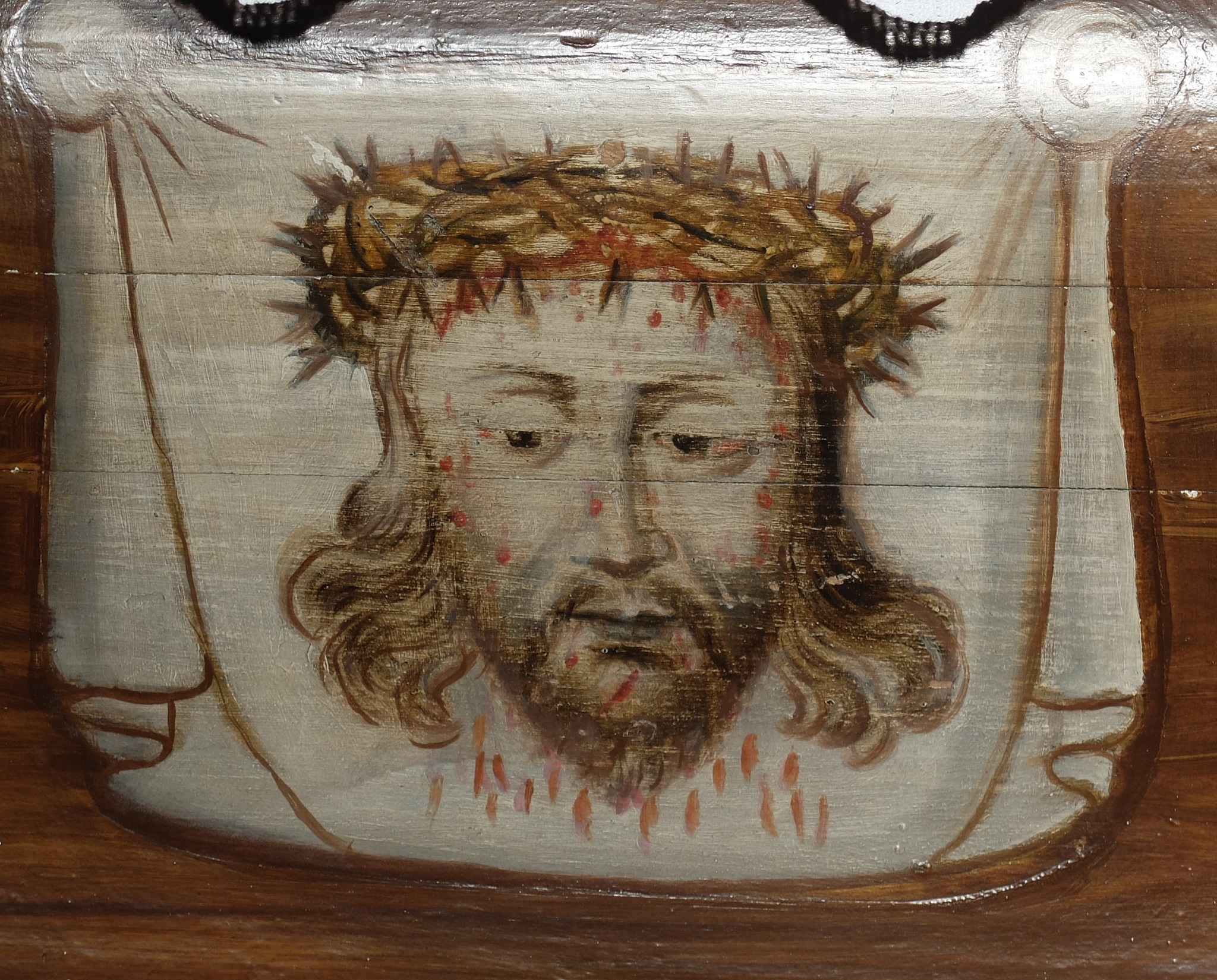 Oblicze Chrystusa Cierpiącego Veraicon - Wizerunek Umieszczony Na Antepedium Barokowego Ołtarza Bocznego Św. Sebastiana I Św. Walentego W Przeworskiej Farze