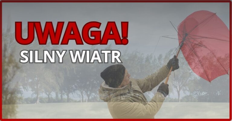 Ostrzeżenie przed silnym wiatrem w Podkarpackim