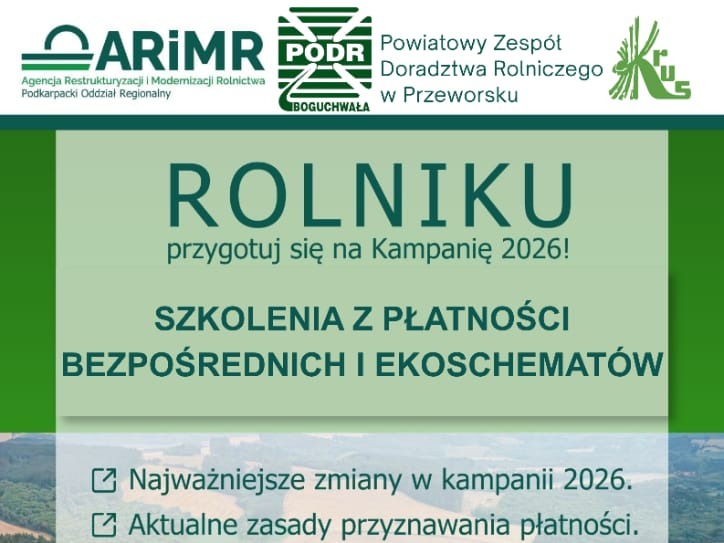Bezpłatne szkolenie dla rolników z gminy Gać