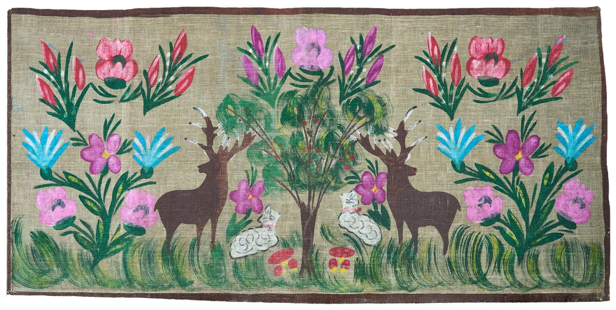 Lokalna Gazeta Internetowa 32 Makata Malowana Na Płótnie Lnianym: „Jelenie”, Pochodzi Z Lat 70. Xx W.