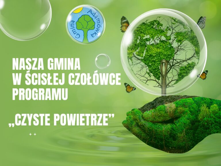 Gmina Adamówka w ścisłej czołówce programu „Czyste Powietrze”
