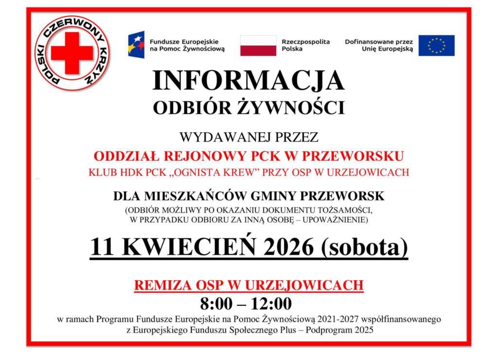 Odbiór żywności w gminie Przeworsk