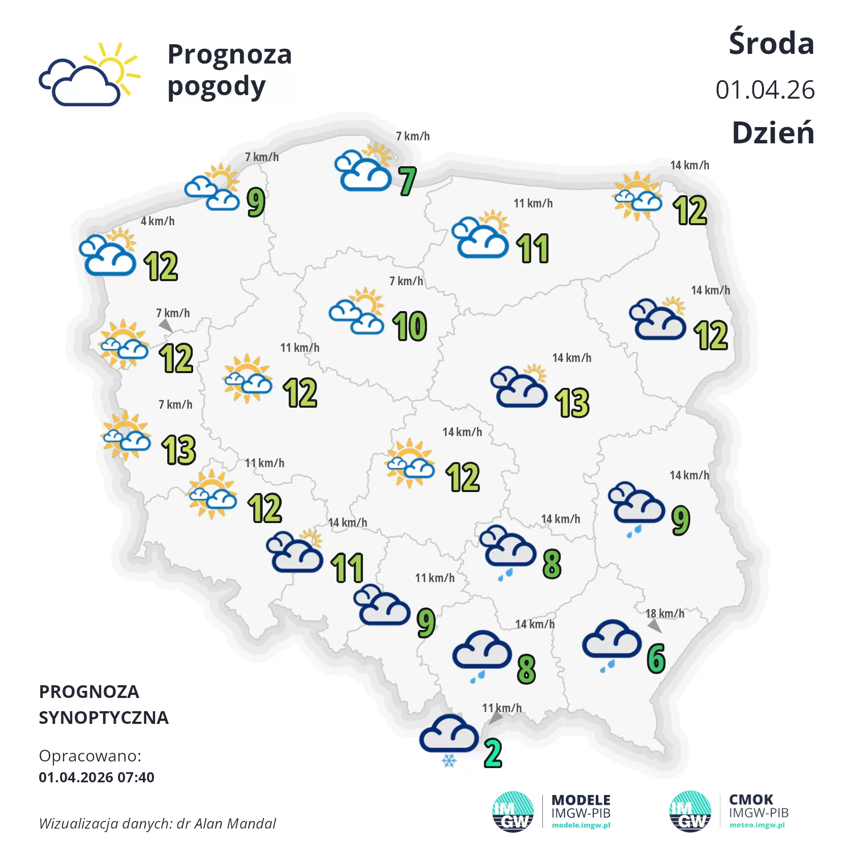 Pogoda Na Podkarpaciu 1 Kwietnia 2026