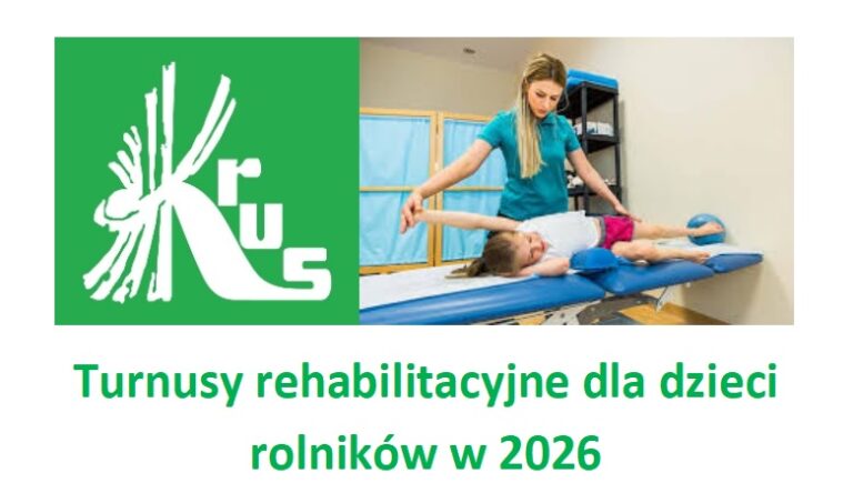 Turnusy rehabilitacyjne dla dzieci KRUS 2026