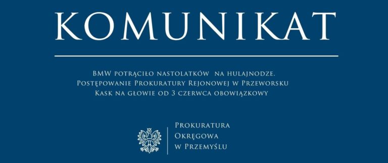 Postępowanie Prokuratury Rejonowej w Przeworsku. Kask na głowie od 3 czerwca obowiązkowy dla dzieci do lat 16.
