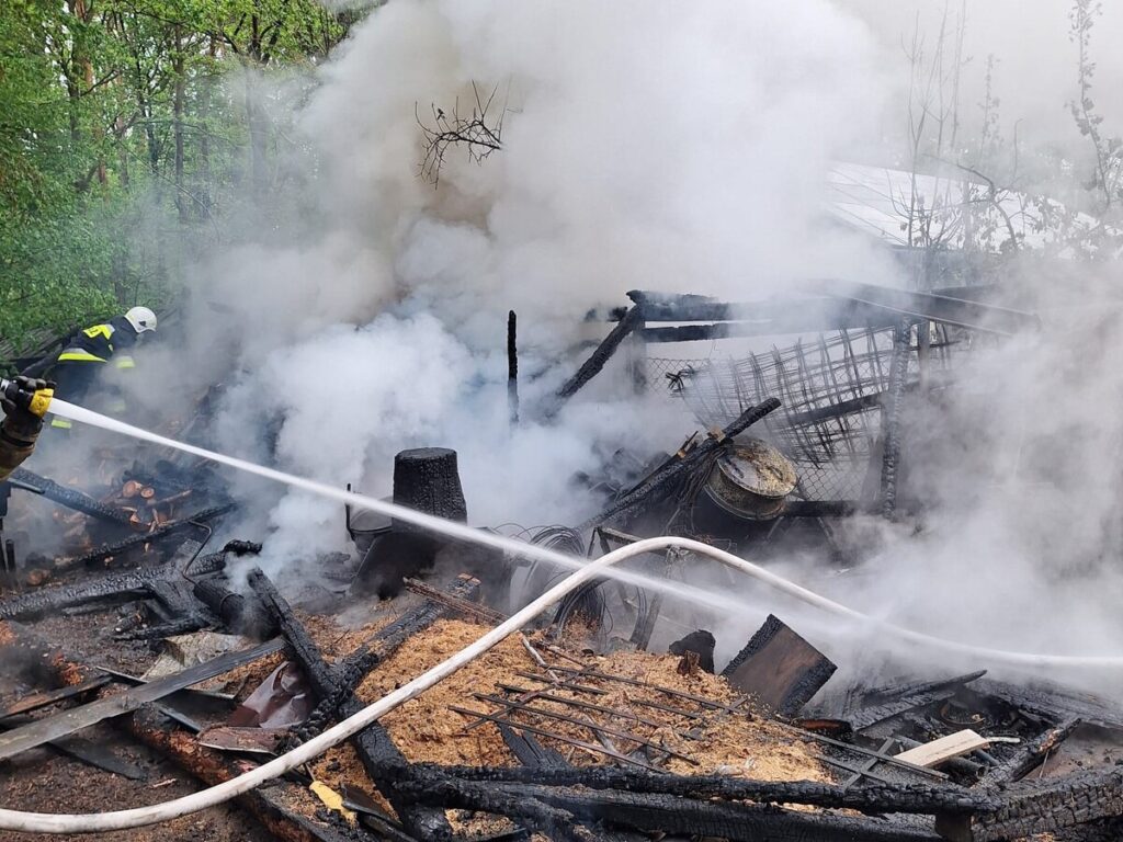 Pożar W Miejscowości Rudka